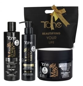 PACK CABELLOS SECOS: CHAMPÚ ULTRAHIDRATANTE 300ML + MASCARILLA ULTRANUTRITIVA 300ML + ACTIVADOR DE RIZOS 200ML MAGIC RIZOS TAHE