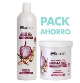 PACK CHAMPÚ 1000ML + MASCARILLA 700ML CEBOLLA ROJA TAHE