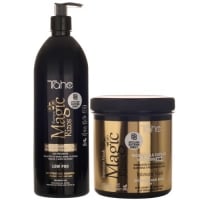 PACK XXL CABELLOS FINOS: CHAMPÚ LOW POO 1000ML + MASCARILLA INTENSIVA 3 EN 1 700ML MAGIC RIZOS TAHE