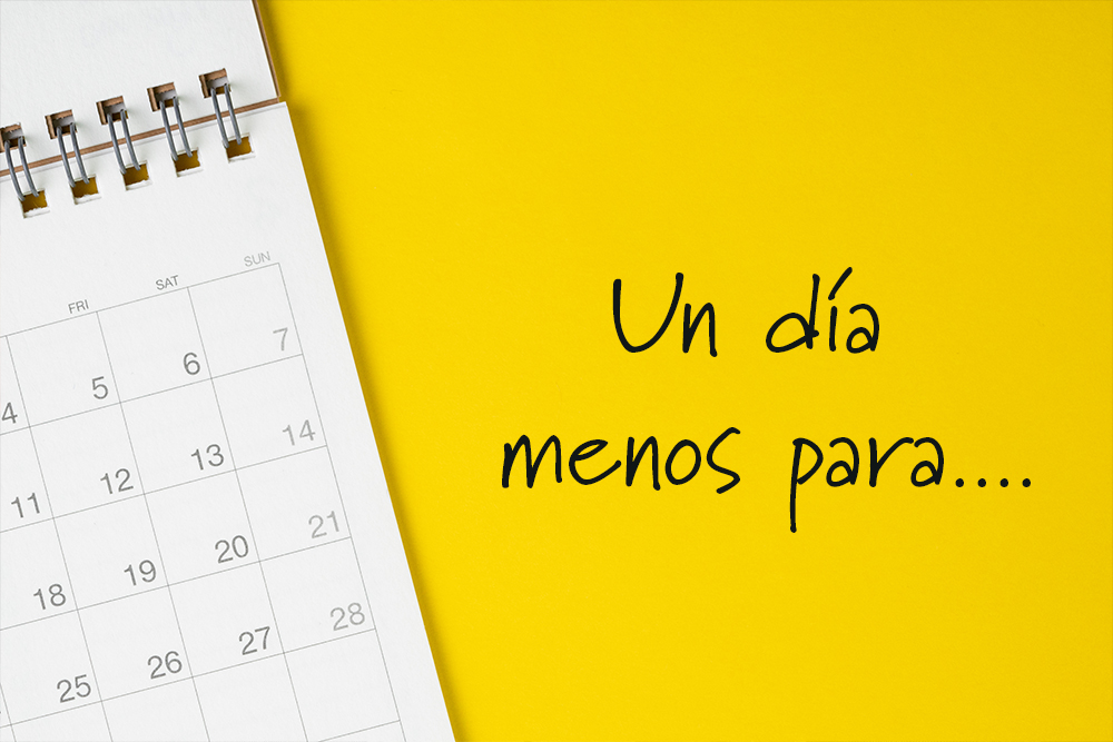  UN DIA MENOS PARA………